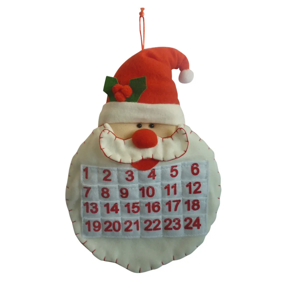 Christmas Santa Claus Calendar Advent Countdown Calendar Home Decor G20 Christmas Santa Claus Calendar Advent Countdown Calendar Home Decor G20