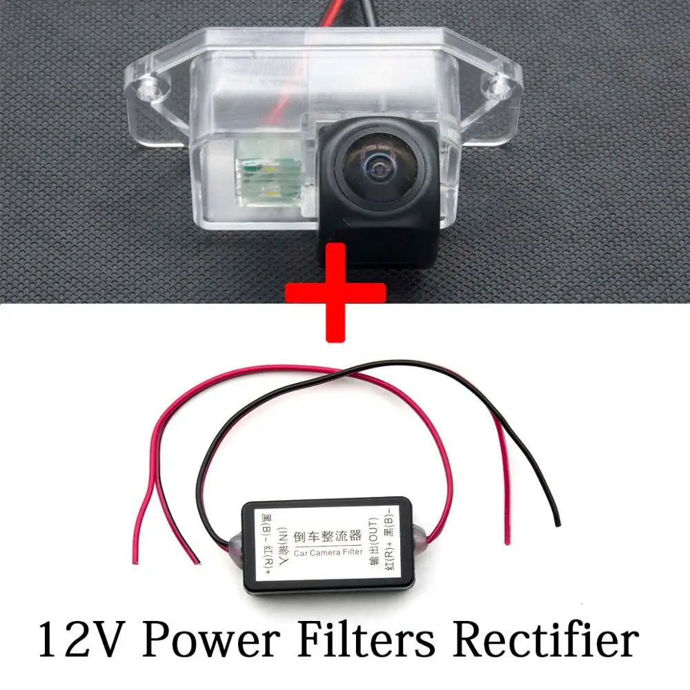 Рыбий глаз 1080P MCCD Starlight Автомобильная камера заднего вида для Mitsubishi Lancer EX EVO IO 8 9 10 Eclipse Evolution беспроводной " монитор - Название цвета: Camera n Filters