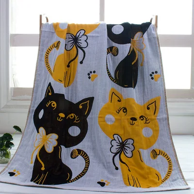 Супер мягкие дышащие одеяла для сна для новорожденных; Банное полотенце для пеленания; сезон весна-осень; cobertor; детская коляска для сна - Цвет: Cats