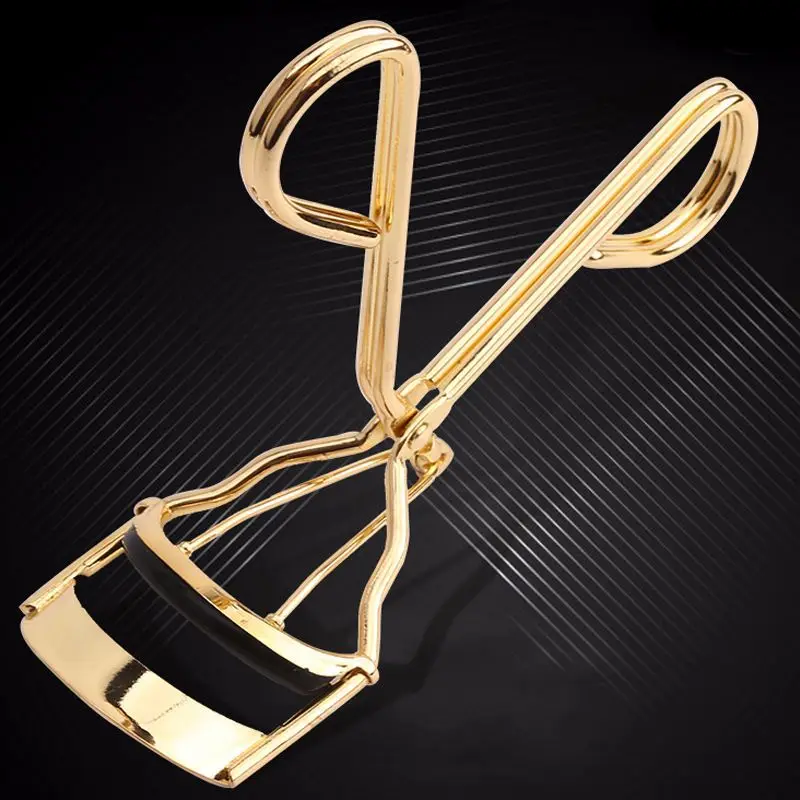 3pcs/lot Gold Makeup Eyelash Curler Nature Curling Stainless Steel