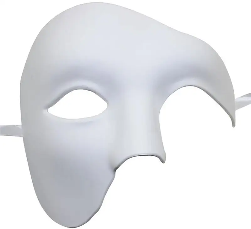 

FunPa Venetion Mask For Party Half Face Phantom Of The Opera Mask Mardi Gras Mask Masquerade Mask For Men