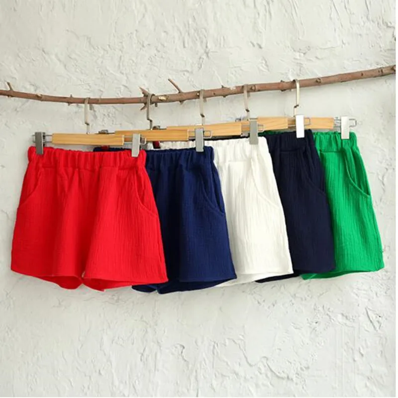 

2019 Summer plus size M-6XL Shorts Women Elastic Waist Short Pants Women All-match Loose Solid Soft Cotton linen Short Femme