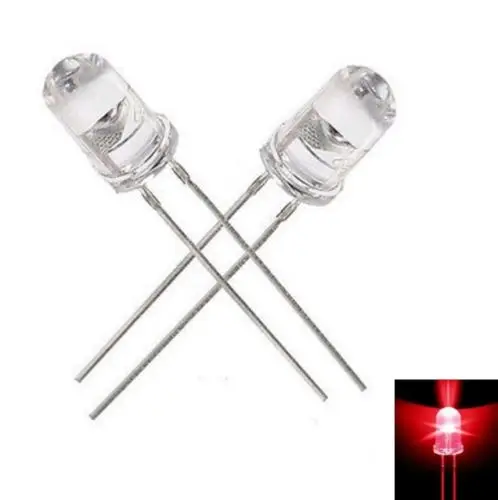 

50 pcs F5 5mm RED Round Superbright LED Light LED lamp NEW