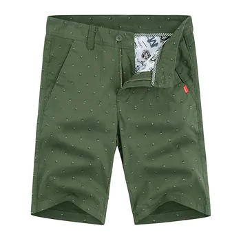 

ZHUOFEI men knee length short cotton zipper fly males shorts pocket summer cloth casual (short pants man