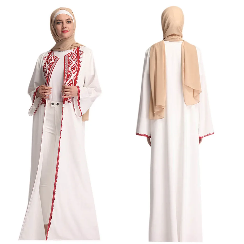 Летнее платье Для женщин элегантные кардиган мусульманских Абаи Турции длиной макси коктейльное вечерние исламский платье z0416