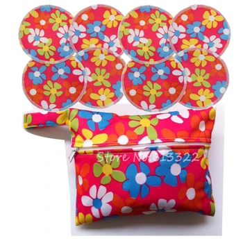 

40PCS Cloth Nursing Pads With 4 PCS Small Wet Bags Wholesale Free Shipping