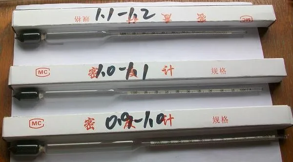 3pcs 0.9-1.0;1.0-1.1;1.1-1.2 Brewed wine with hydrometer juice sugar content measured Densitometer