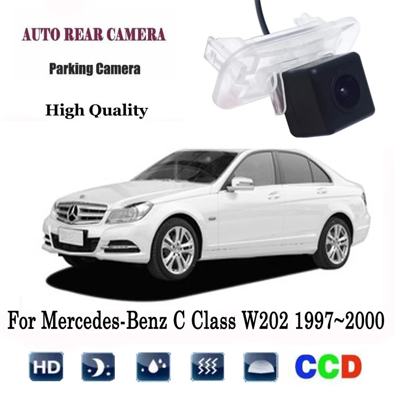 Камера заднего вида для Mercedes Benz MB C Class W202 1997 ~ 2000 CCD камера номерного знака|Камера