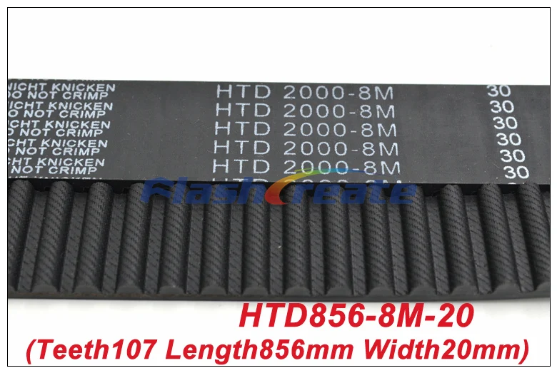 POWGE 2 шт 856 8 м синхронные зубцы = 107 длина мм W 12/20 резиновый замкнутый контурный