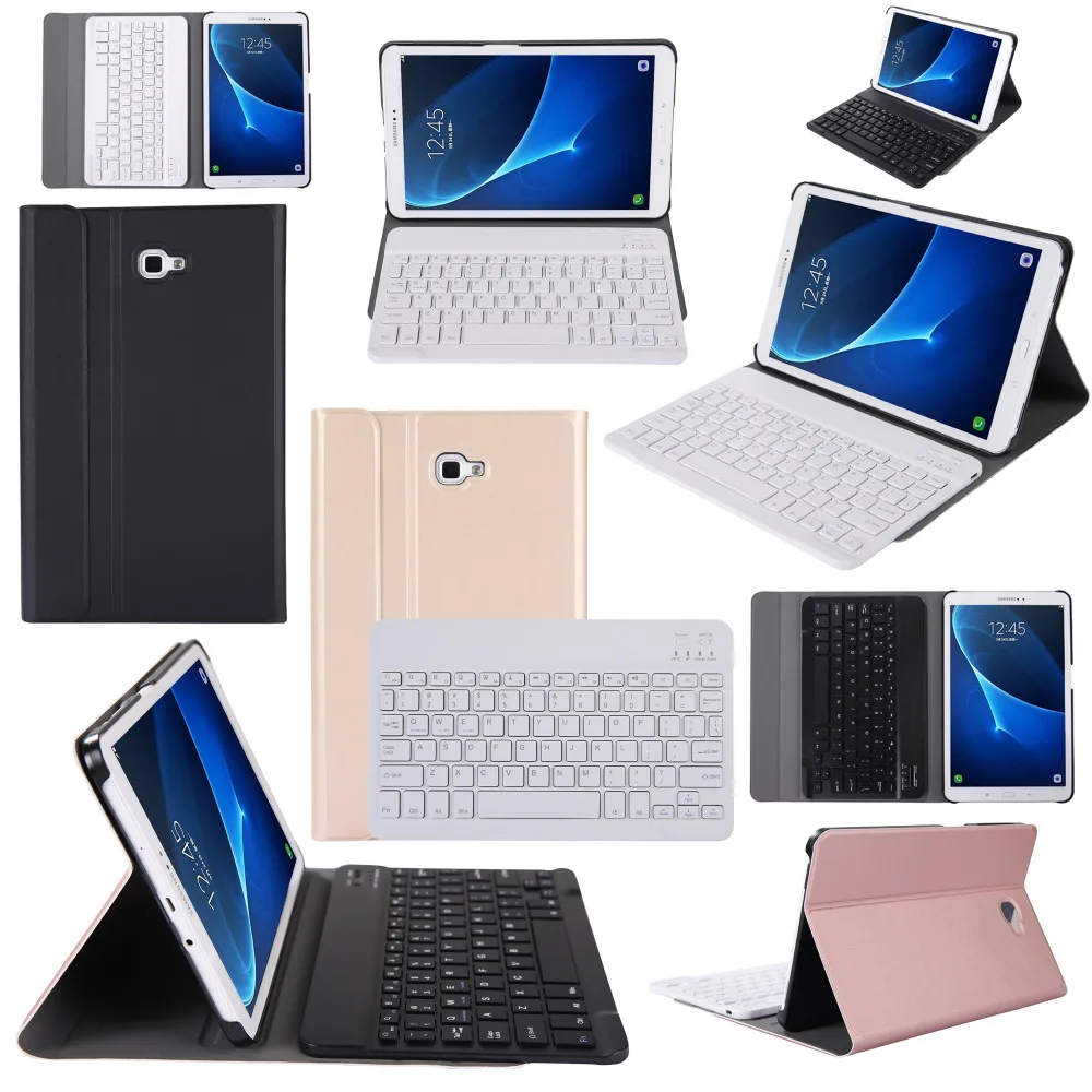 Чехол из ПУ кожи для Samsung Galaxy Tab A 10 1 T585 T580 T580N русская/Иврит/испанская Беспроводная