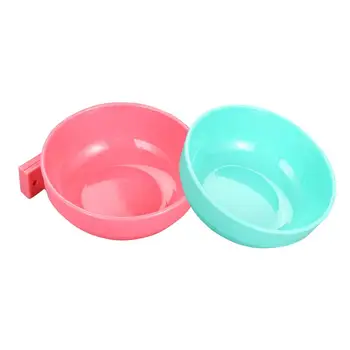 

2 Color Pets Hanging Bowl Dogs Bowl Automatic Water Drinking Feeder For Puppy Dog Cat Pet Cage Hanging Bowl