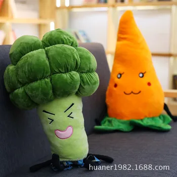 

Cute Broccoli and Carrot Plush Toys Vegetables Stuffed Pillow Birthday gift
