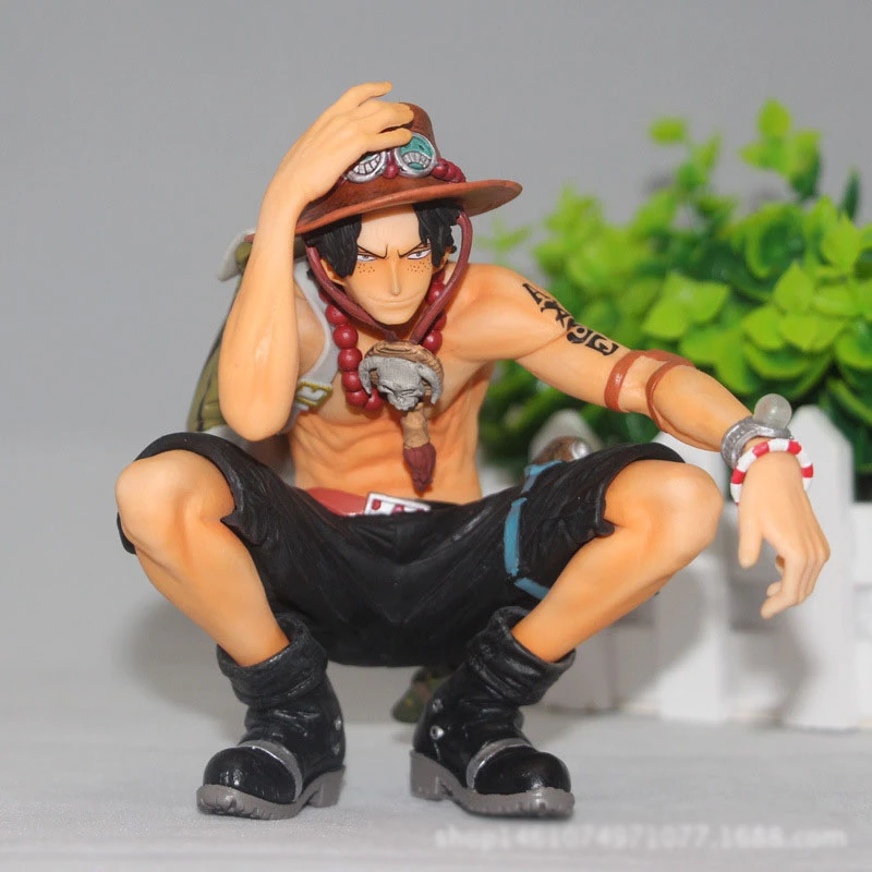 Anime Art Of The King Squatting Portgas D Ace One Piece Action Figure Fire Fist Pvc Cartoon Figurine Collectible Model Toy Gift Action Figures Aliexpress