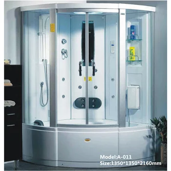 

China top supplier high tray hydro massage steam shower room enclosure