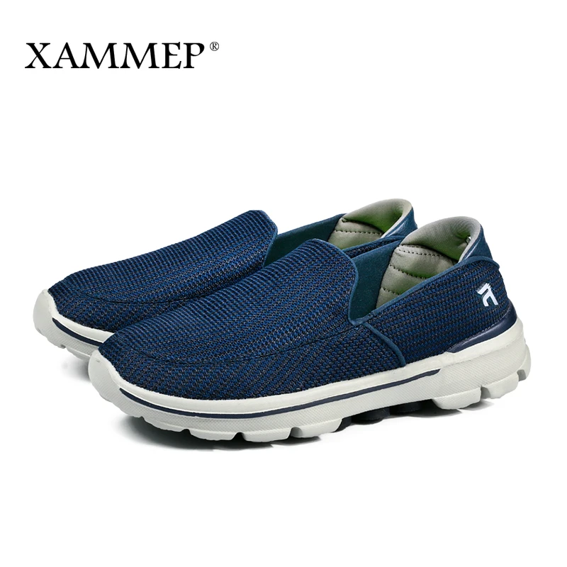 

Men Casual Shoes Brand Men Shoes Breathable Massage Plus Big Size Men Sneakers Flats Slip-On Slipony With Box Xammep