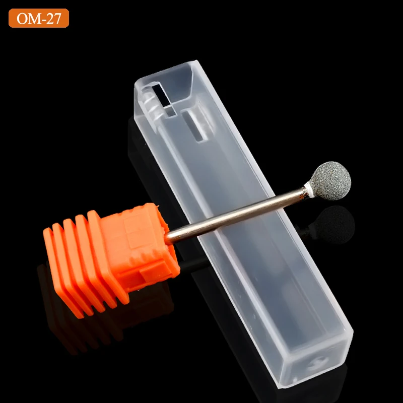 5Pcs Quartz Scrubs Stone Round Cones Nail Drill Bits Electric Replacement Device Polishing Grinding Head Kits Manicure Tool