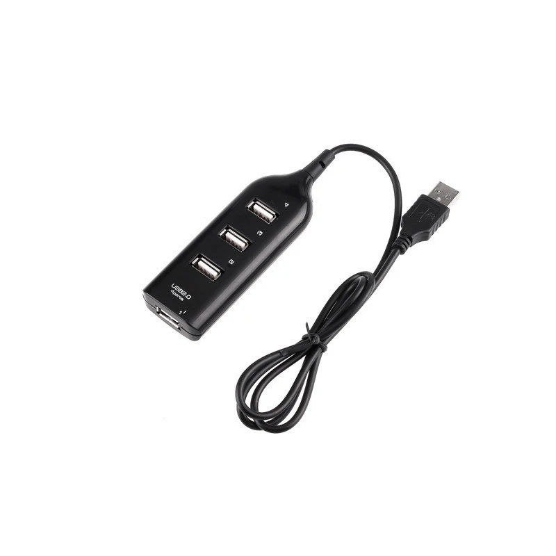

high quality Mini USB 2.0 High Speed 4 Port USB HUB Sharing Switch For Laptop PC Notebook Computer Black/White free shipping