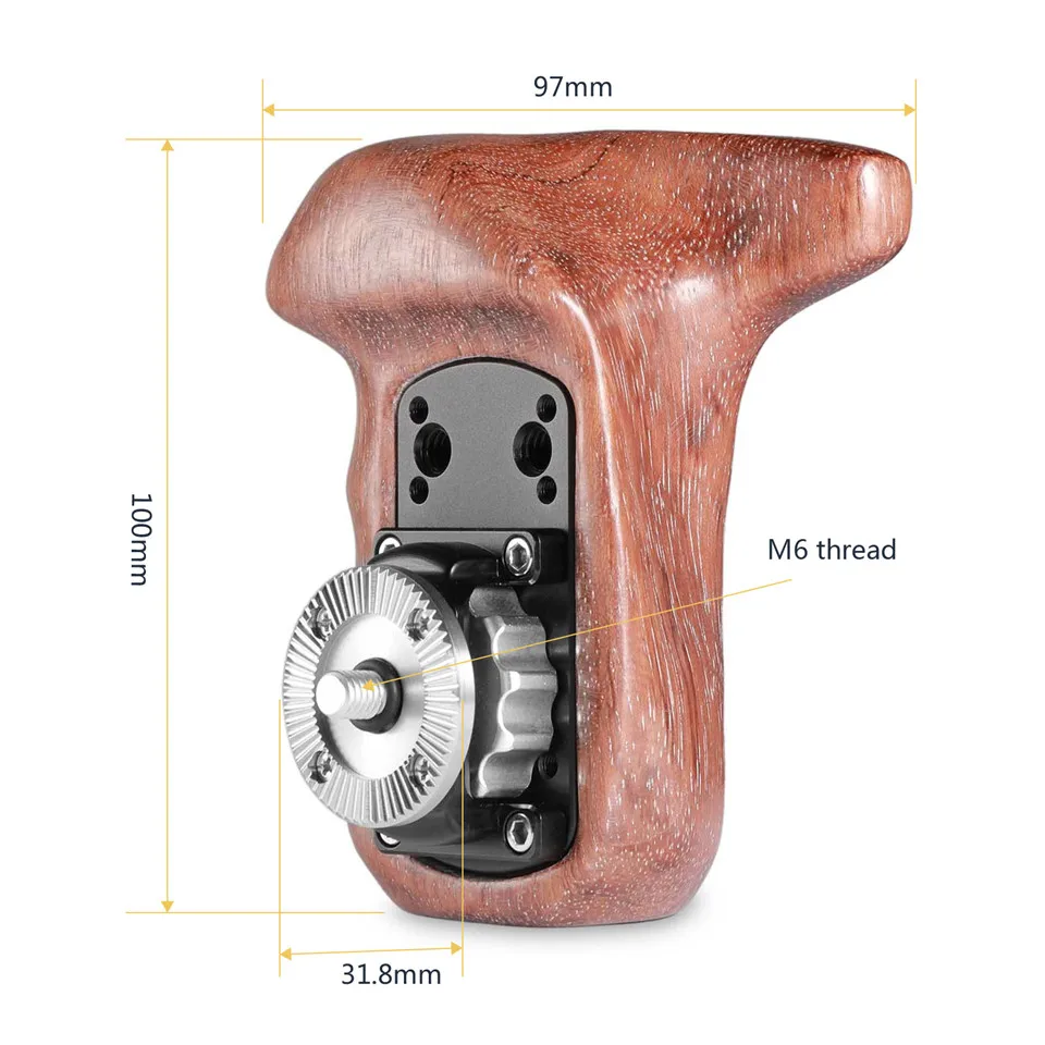 SmallRig для sony a7II/a7RII/a7SII клетка для камеры правая сторона деревянная ручка с розеткой ARRI для крепления на плечо поддержка Rig-1941