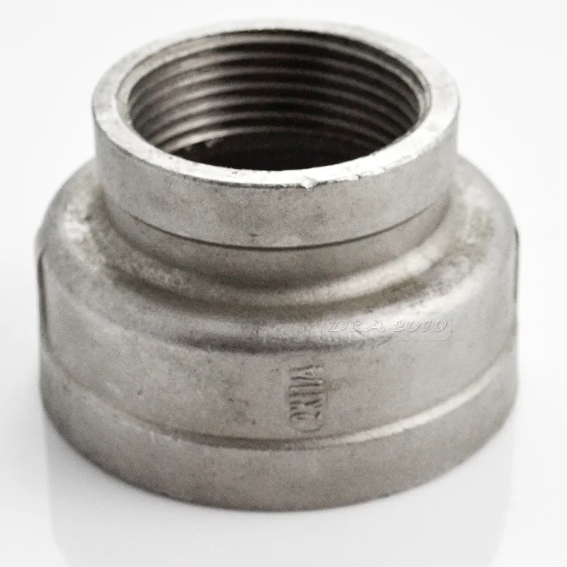 2"x1 1/4" Female Nipple Threaded Reducer Pipe Fittings Stainless Steel