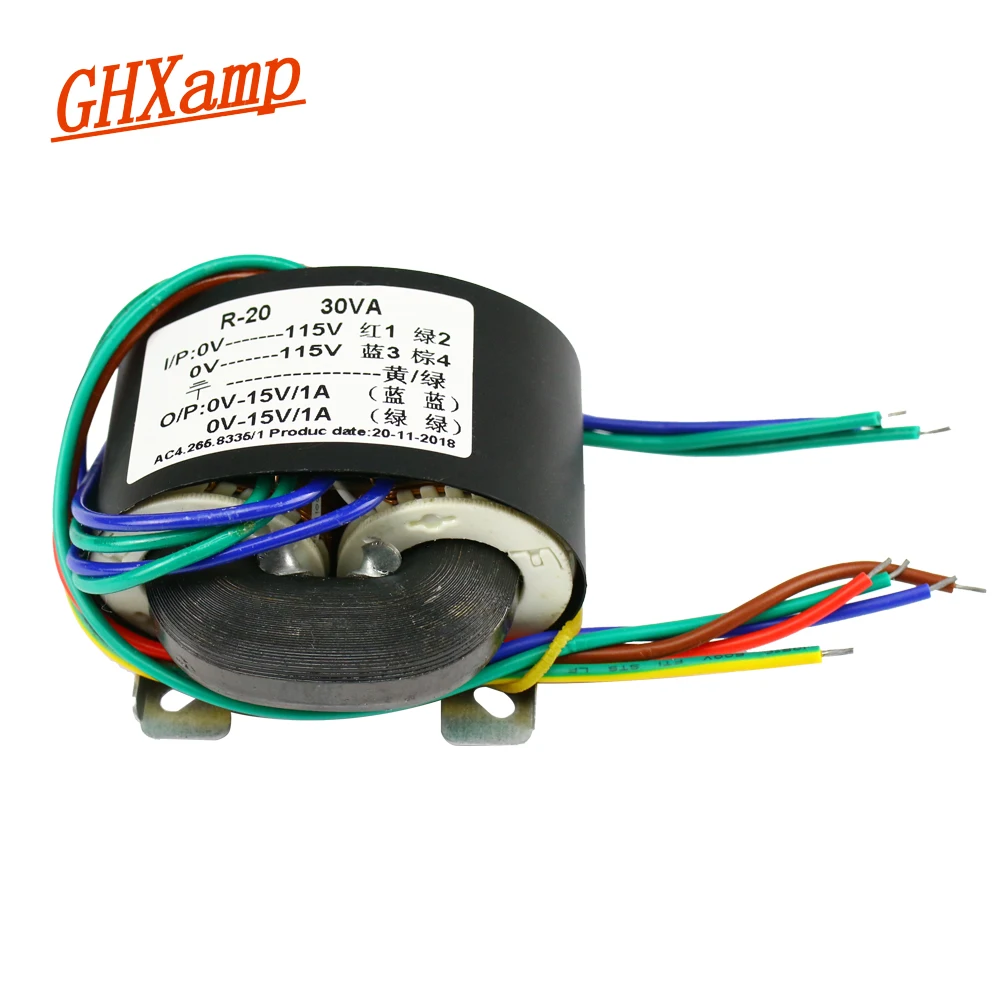 Усилитель GHXAMP источник питания 30 Вт ЦАП предусилитель усилитель для наушников R тип трансформатор Dual15V 24 в 9 в 18 в