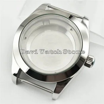 

40mm Sliver Stainless Steel Watch Case fit Miyota 8205/8215,ETA 2836,DG2813/3804 A707