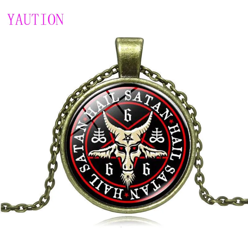 Женское и мужское ожерелье с искусственной головой козы|jewelry women|satanic jewelryinverted