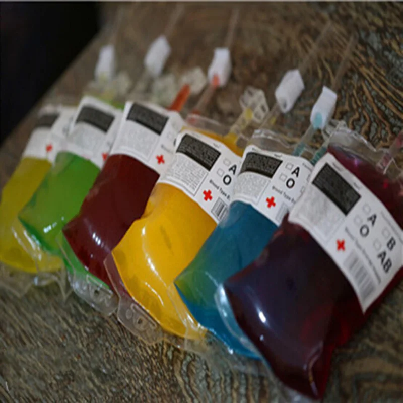 

1/2/3PC Creative Vampire Blood Bag Blood Energy Fruit Juice Beverage Drinking Decor Halloween Party Props Masquerade Accessories