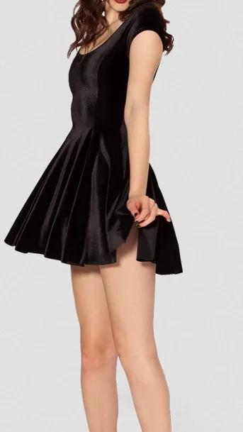 EAST трикотажное модное платье новинка для женщин бархатное Deep Blue Evil Cheerleader 2 0 S M L XL