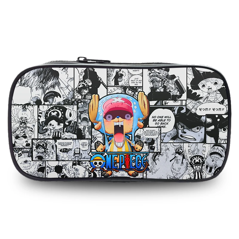 

One Piece Luffy Chopper Law Anime Wallet 8 Inch Pencil Case School Supplies Stationery Storage Bag Boys Girls Gifts