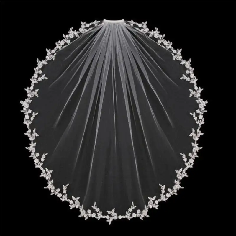 White Ivory Elbow Wedding Veils 1 Tier Bridal Accessories Bride Veil with Comb 2019