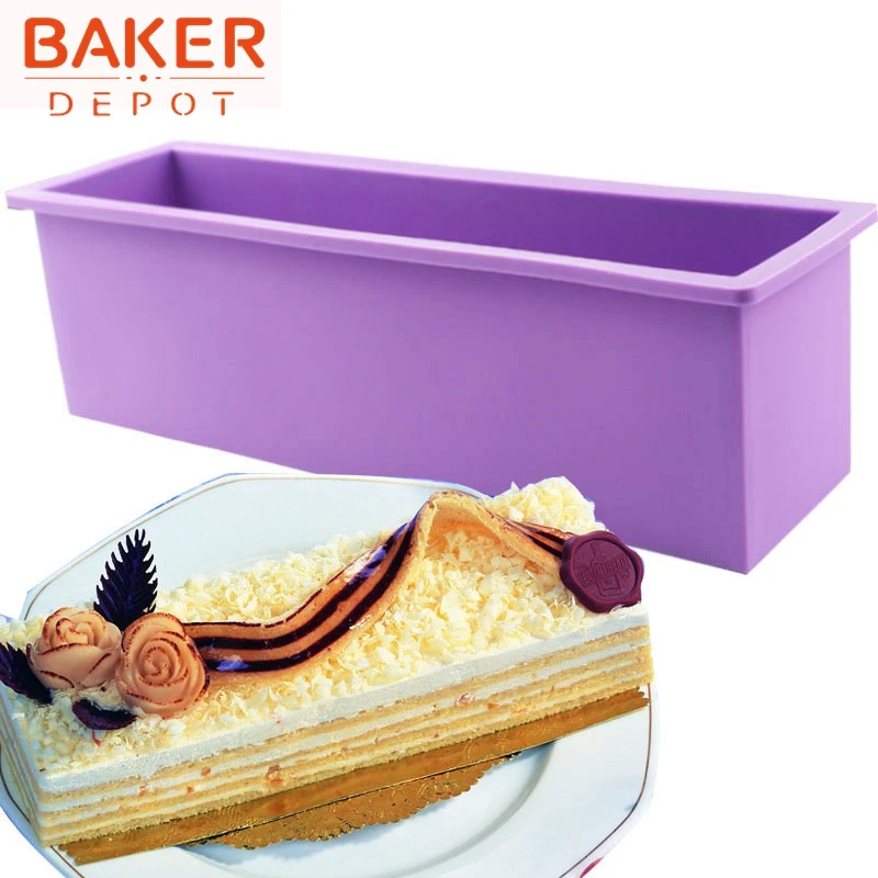 Rectangular silicone cake mold toast bread mold silicone cake pastry