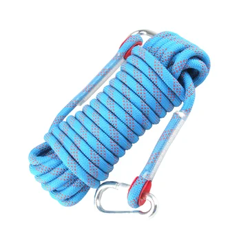 

10M Strengthen Polyester Climbing Rope Rappelling 2500kg Safety Rope - Sky Blue