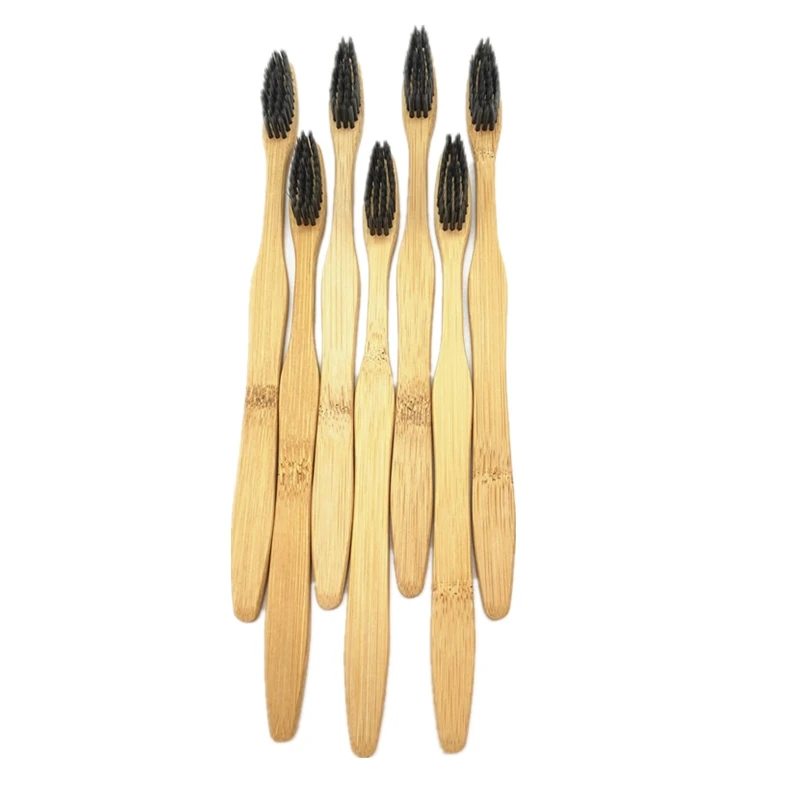 

Bamboo Toothbrush Biodegradable Eco Friendly Natural Charcoal Infused Toothbrushes Medium Bristles BPA Free toothbrush