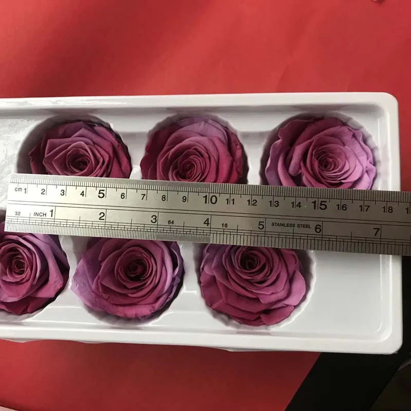 5 6 см головка сохраненная роза с градиентом цвета Красавица и Чудовище Forever Roses