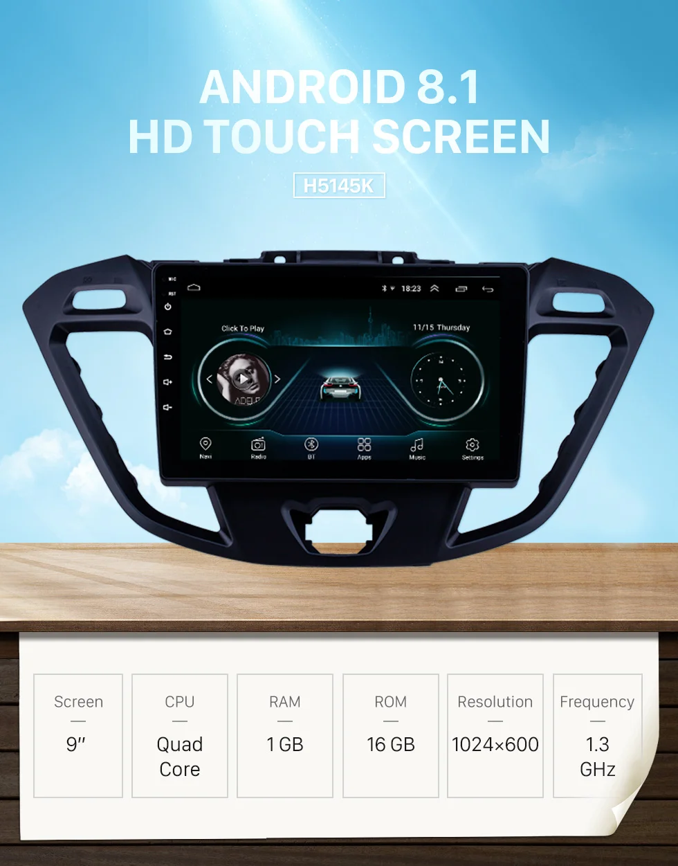 Flash Deal Seicane 9 inch Android 8.1 for Ford JMC Tourneo Low Version 2017 2018 2019 Car GPS Navigation Radio Unit Player support TPMS DVR 0