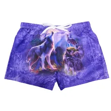 WD65 крутые пляжные шорты с принтом волка и орла, летние мужские пляжные шорты для отдыха, спортивные шорты для серфинга, купальный костюм Sunga