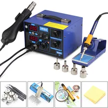 YIHUA 862D+ 720 Вт антистатический паяльник с постоянной температурой стационарный паяльник+ пистолет с горячим воздухом сварочный отпайка ремонт