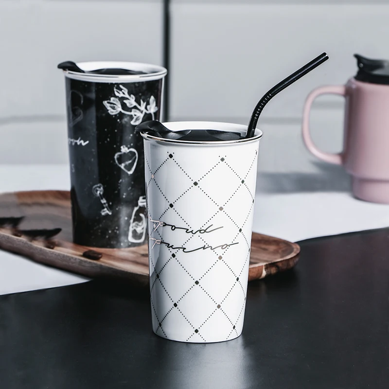 

Love Sequoia Nordic INS Small Luxury Coffee Cup Simple European Cup Afternoon Teacup Carry Cover Cups and Mugs