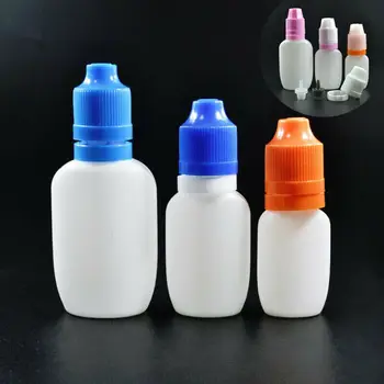 

50pcs 8ml/10ml/25ml Plastic PE Dropper Bottles Water Liquid E Juice Eye Squeezable Bottle Pilfer Proof Cap Vape Oil Containers