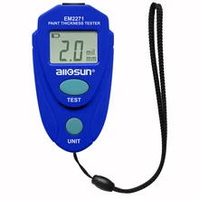 EM2271 прибор для измерения толщины покрытий с цифровым дисплеем железное основание Магнитный цинковое покрытие измеритель толщины краски