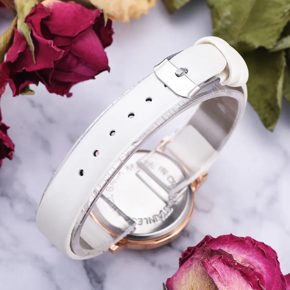Женские кварцевые часы reloj mujer женские стеклянные кожаные наручные студенческие