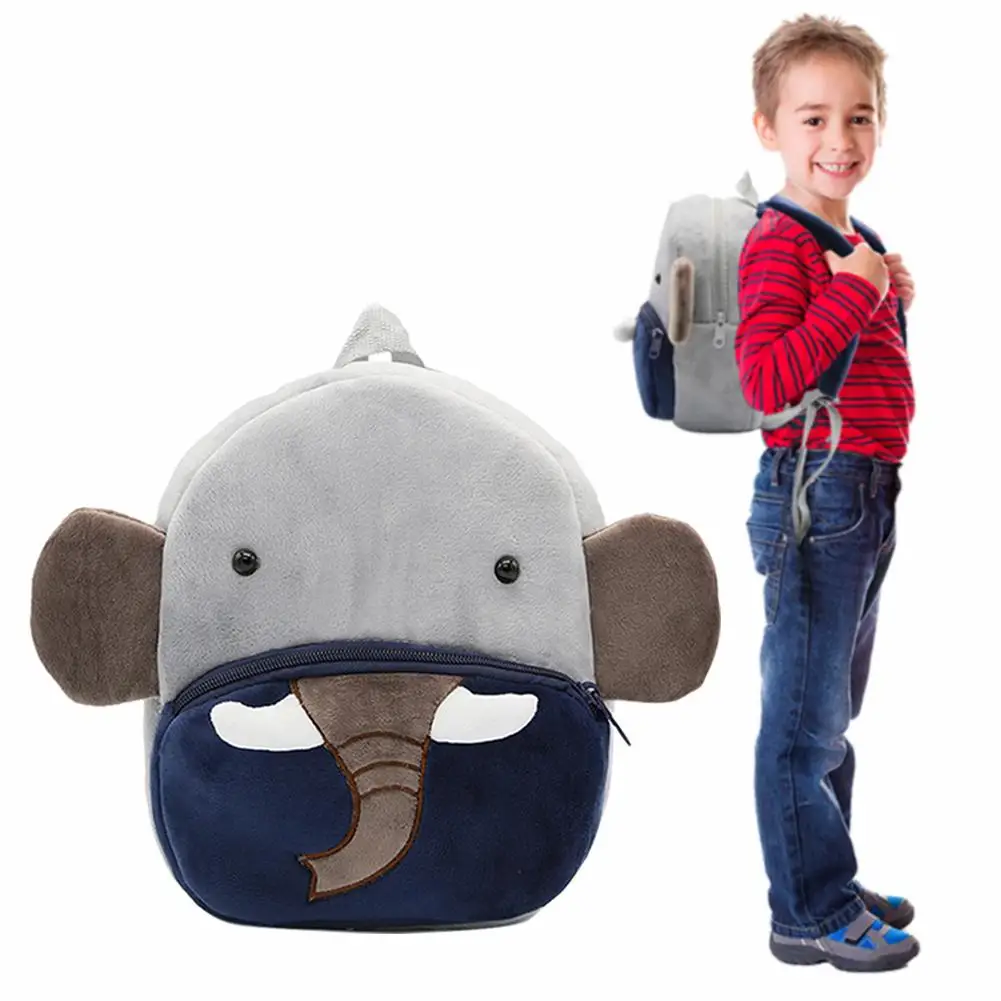 Милый детский рюкзак со слоном, плюшевые рюкзаки с кристаллами, Детская сумка для раннего образования для мальчиков и девочек