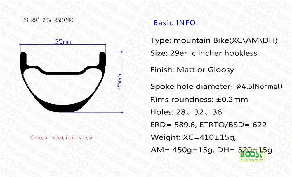 Высококачественный карбоновый руль mtb 29er диски 35X25 мм бескамерная клинчерная покрышка комплект MTB для cerchi carbonio xc 29 дюймов горный велосипед