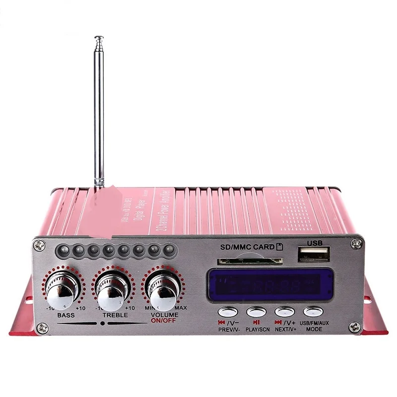 HY 502S 2CH Bluetooth Hi Fi супер выход баса мощный стереоусилитель с пультом дистанционного