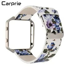CARPRIE высокое качество цветочный кожаный ремешок замена и рамки держатель в виде ракушки для Fitbit Blaze Прямая jan19