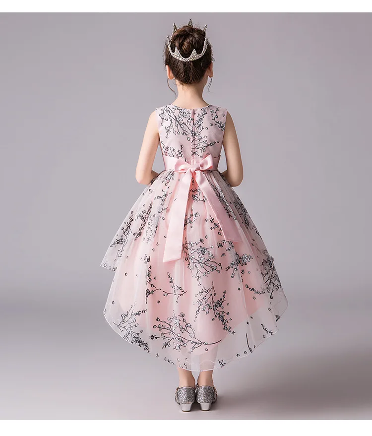 Детское платье принцессы для девочек от 3 до 12 лет; вечерние карнавальные костюмы на Пасху; детское свадебное платье «Ласточкин хвост»; элегантное платье русалки для маленьких девочек