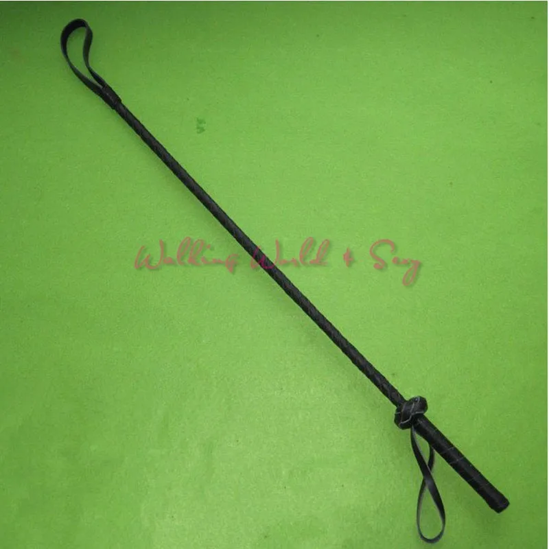 Black Delicate Leather Whip With Lash Strap Fetish Spanking Floggers Adult Game For Couple Roleplay Flog Toy Sex Whip Erotic Toy (3)