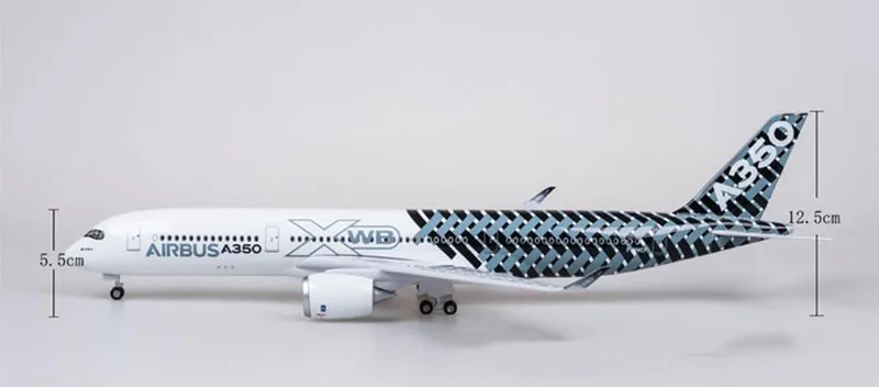 47 см 1/142 Airbus A350 прототип XWB авиационная модель самолета Смола airframe W шасси и легкие игрушки самолеты самолет с фиксированным крылом