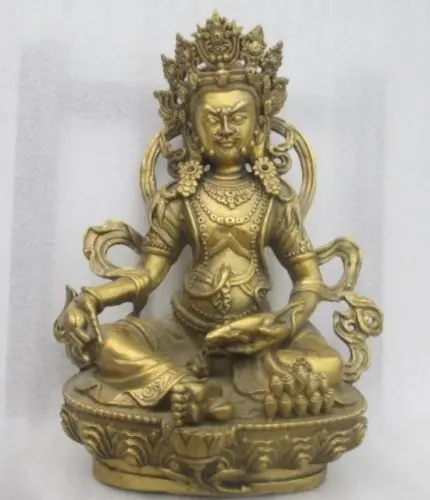 

free 10.24 inch / China's bronze statue of Tibetan Buddhism, Tibetan Buddha fast