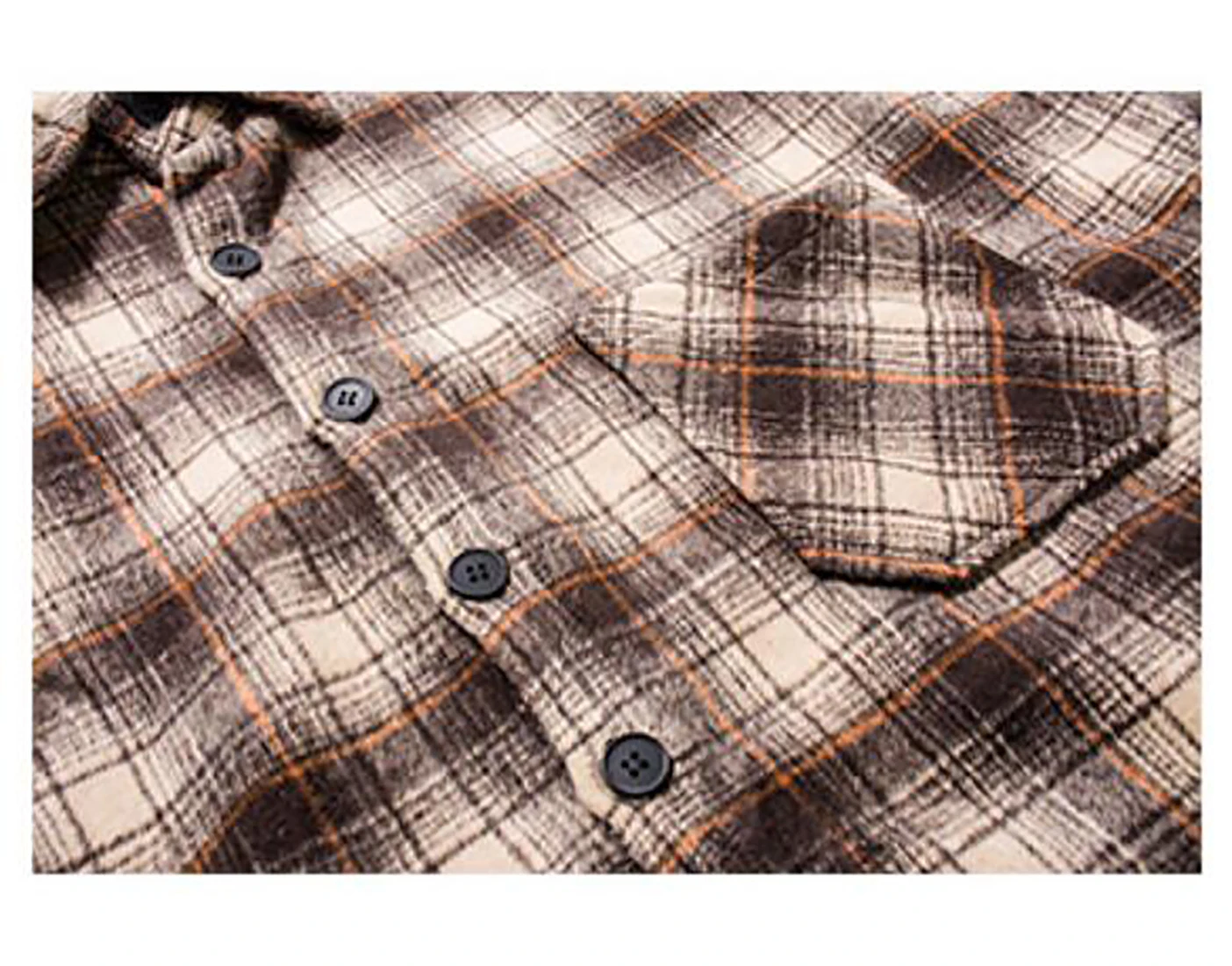 Men’s Shirt Plaid Stitching Long Sleeve Shirts Streetwear Tops Wool Thicker Warmth for Adolescents Boys Autumn Winter Thicken - Image 3